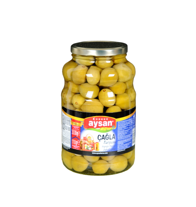 Çağla Turşusu / Turshi Bajame jeshile 670g - AYSAN
