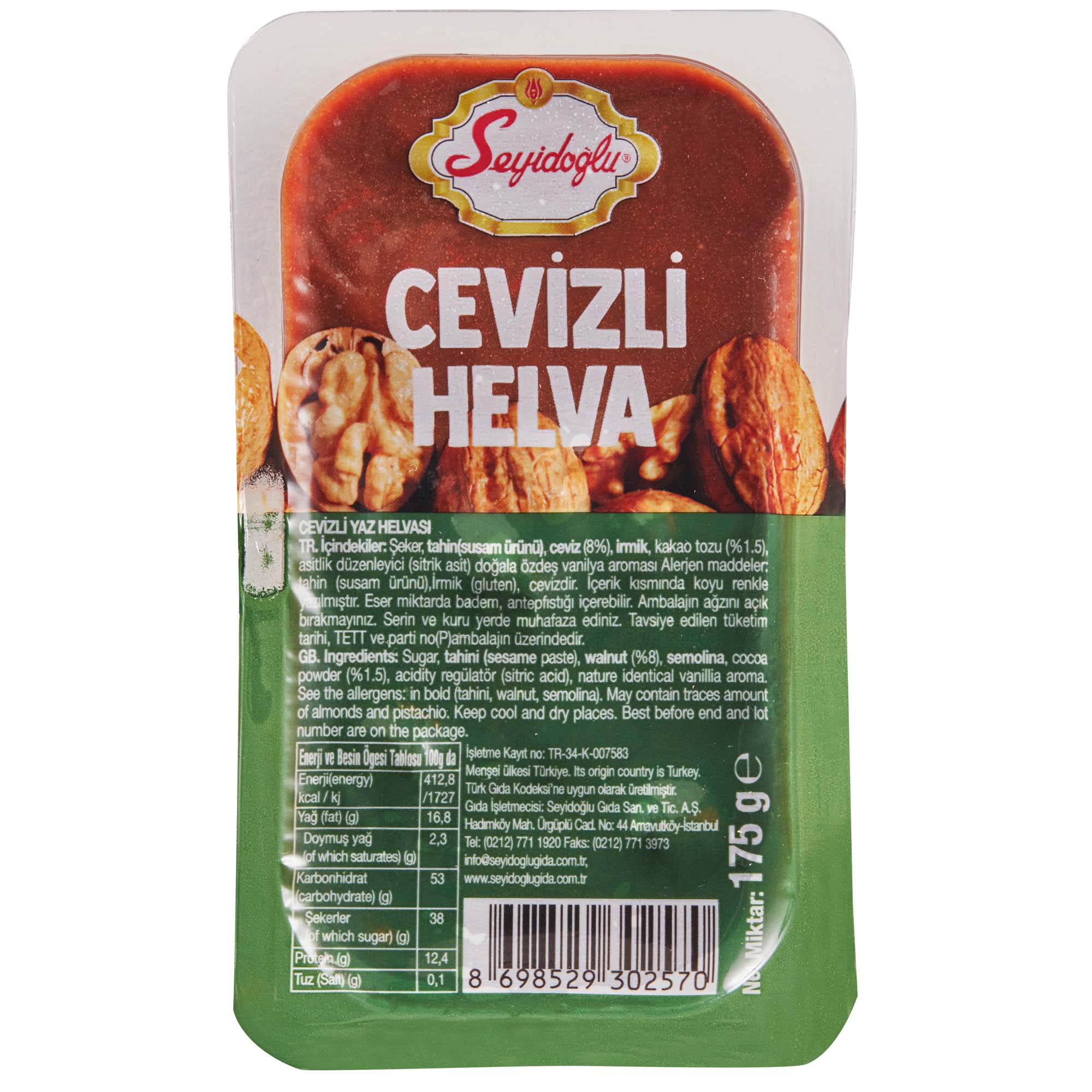 Yaz Helvası Cevizli 170g