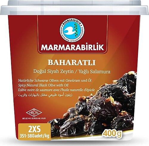 Zeytin BAHARATLI - Ulli i zi 400g - M.BİRLİK