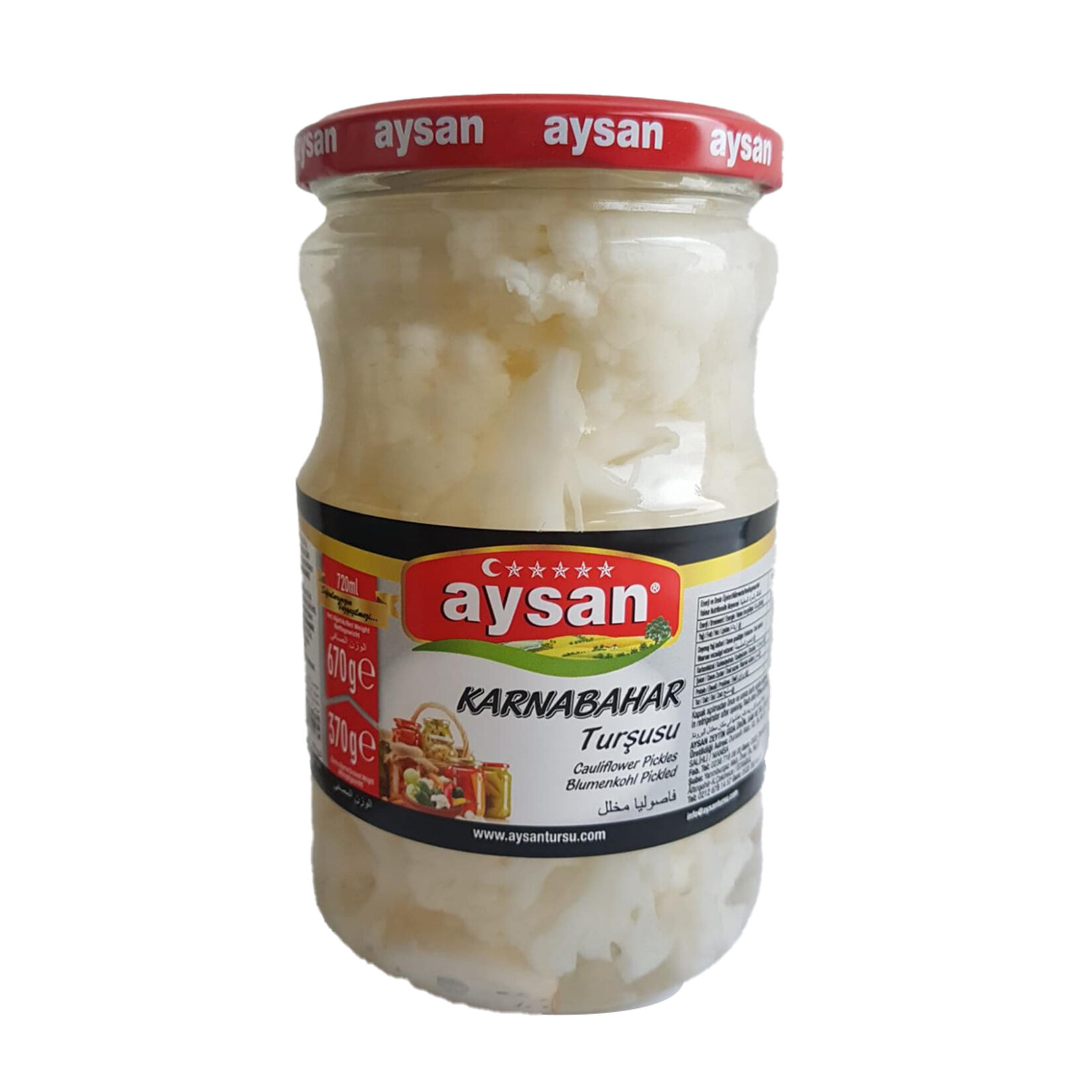 Karnıbahar Turşusu 720g AYSAN - Turshi Lulelaker