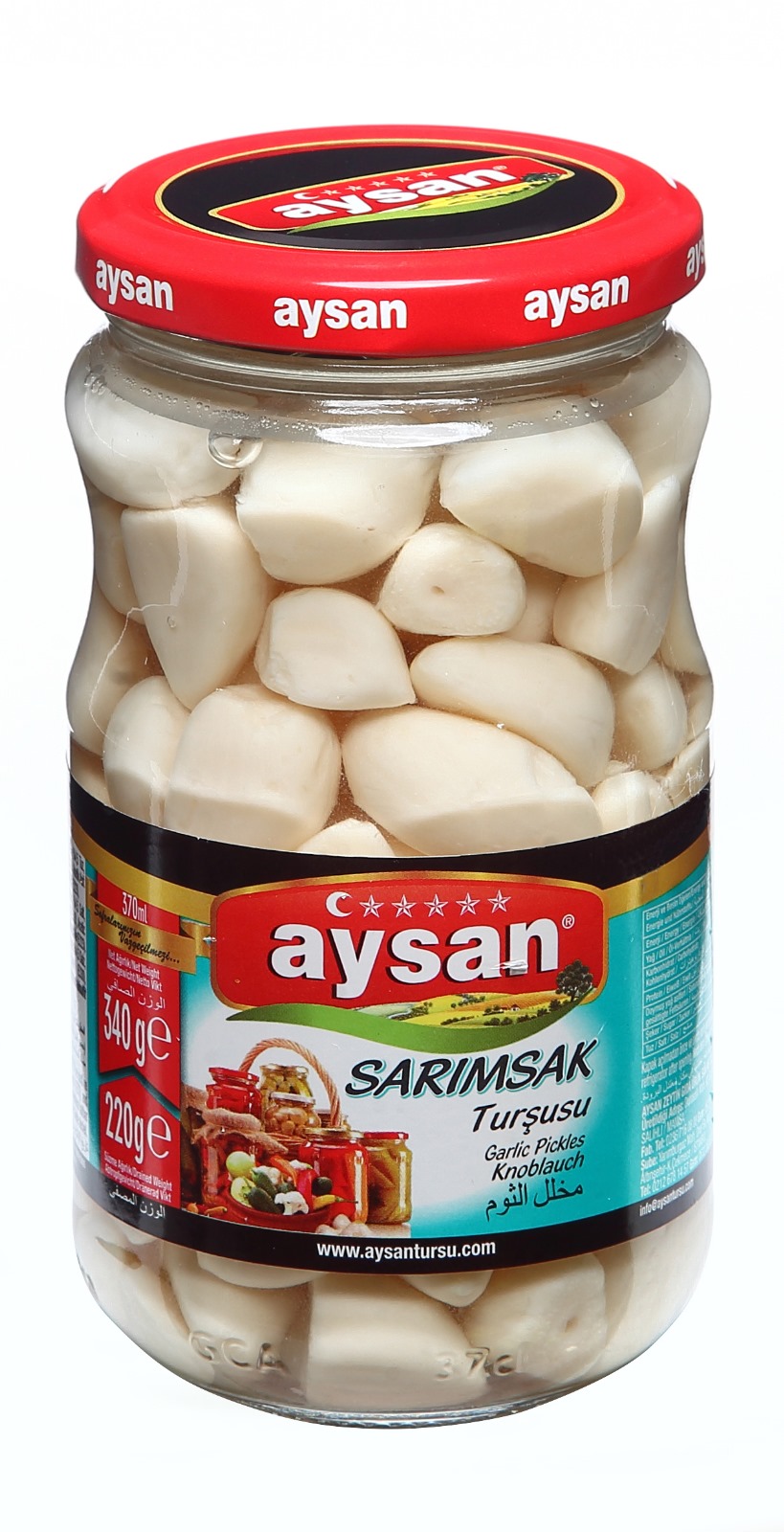 Sarımsak Turşusu 370g AYSAN - Turshi Hudher