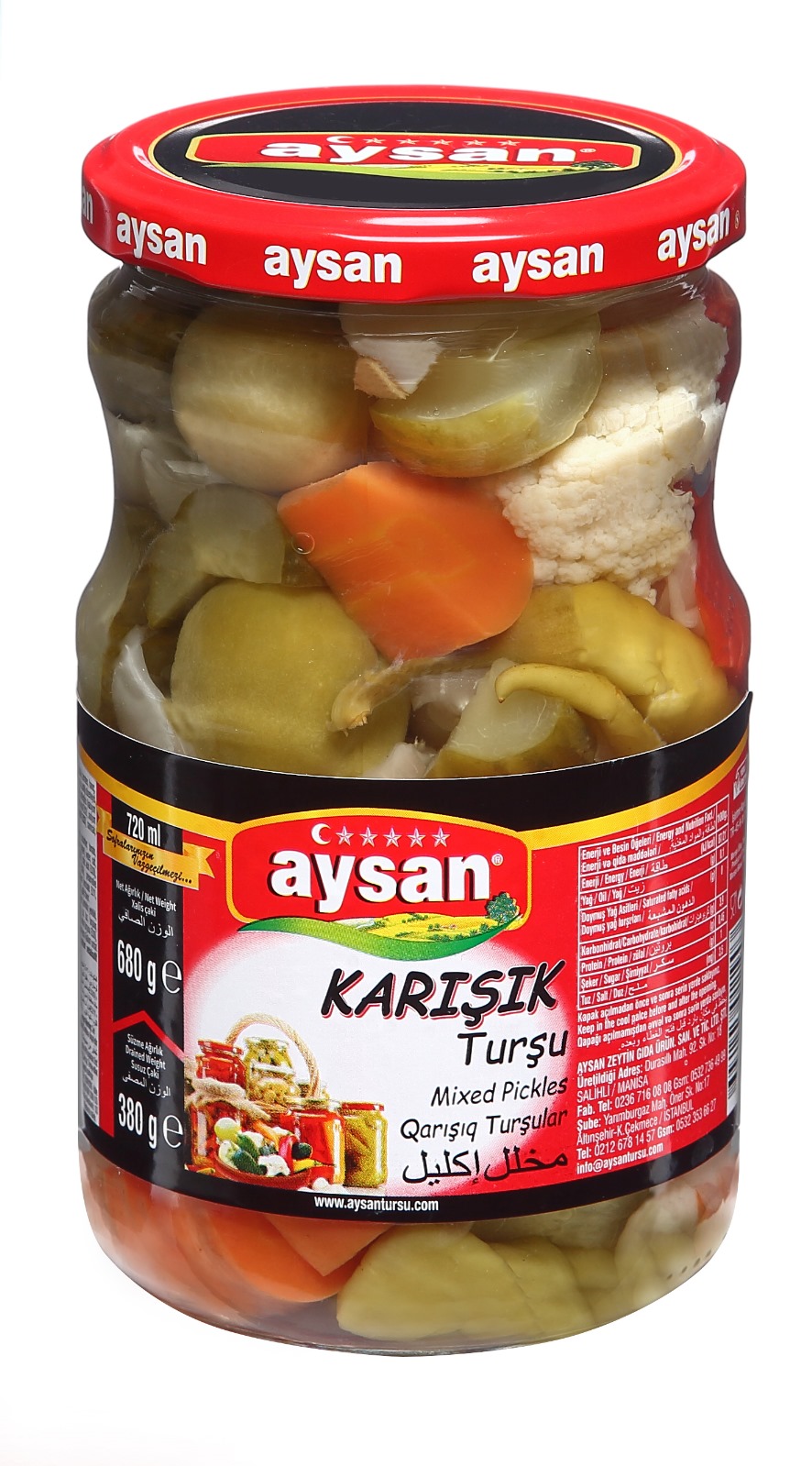 Karışık Turşu / Turshi mix 670g - AYSAN